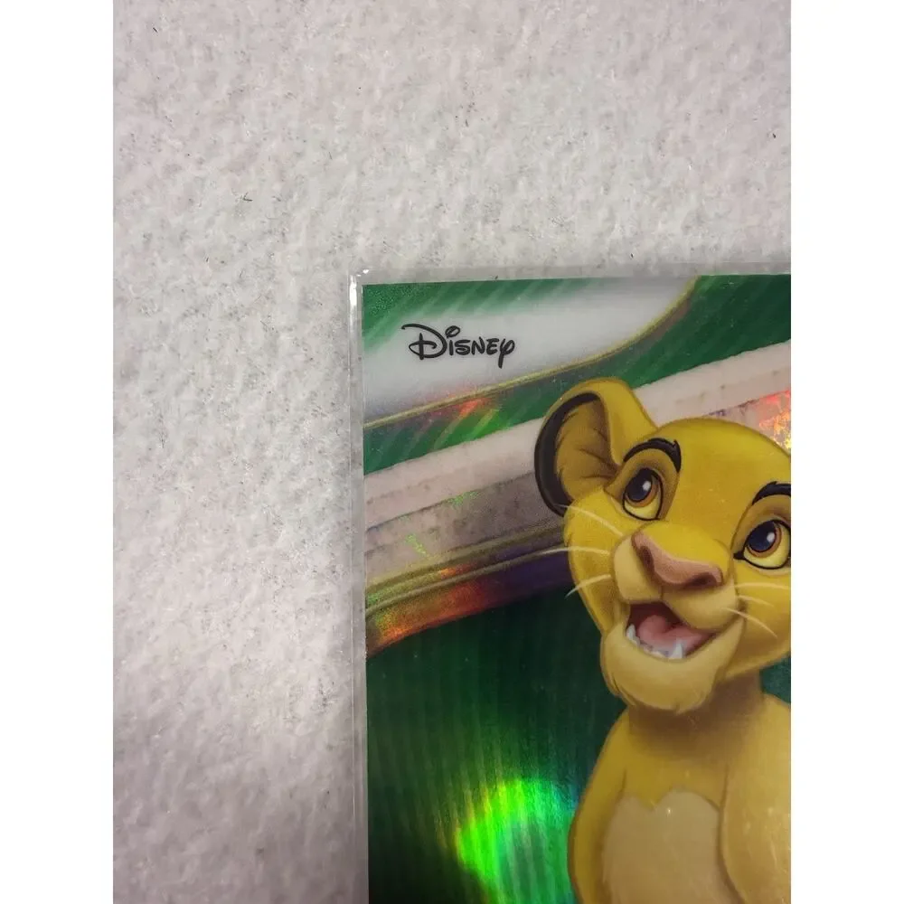 2025 Topps Non-Sport Chrome Disney Simba Green Refractor /99 #100